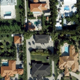 Sand Volleyball Court, Hialeah Gardens, FL — aerial view