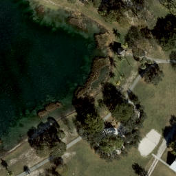 Sand Volleyball Court, Hialeah, FL — aerial view
