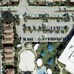 Sand Volleyball Court, Doral, FL — aerial view