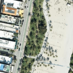 Lummus Park Beach Courts — aerial view
