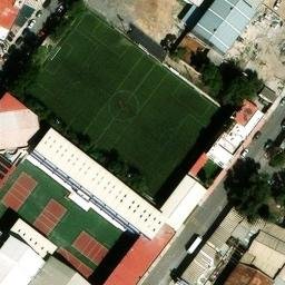 Saltillo Beach Volleyball Court #3 — aerial view