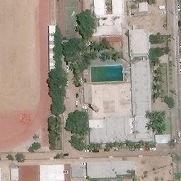 Chametla Beach Volleyball Court #4 — aerial view