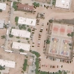Chametla Beach Volleyball Court #1 — aerial view