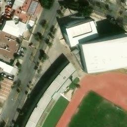 Colonia Estadio Beach Volleyball Court — aerial view