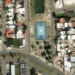 Fracc. Arboledas de Paso Blanco Beach Volleyball Court #2 — aerial view