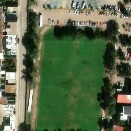 Fracc. Arboledas de Paso Blanco Beach Volleyball Court #1 — aerial view