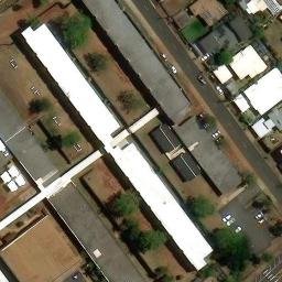 Volleyball Court, Pearl City, HI — aerial view