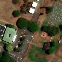 Volleyball Court, Waimalu, HI — aerial view
