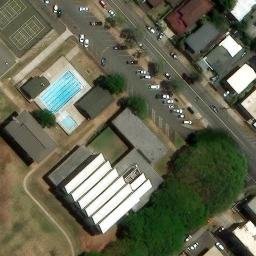 Volleyball Court, Waipahu, HI — aerial view