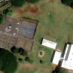 Volleyball Court, Halawa, HI — aerial view