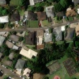 Volleyball Court, Urban Honolulu, HI — aerial view