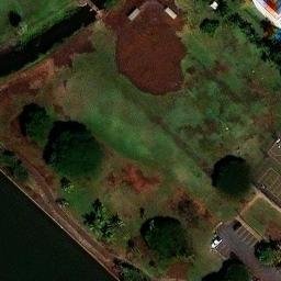 Volleyball Court, Urban Honolulu, HI — aerial view