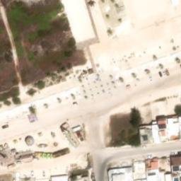 Chicxulub Puerto Beach Volleyball Court #2 — aerial view