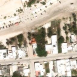 Chicxulub Puerto Beach Volleyball Court #3 — aerial view