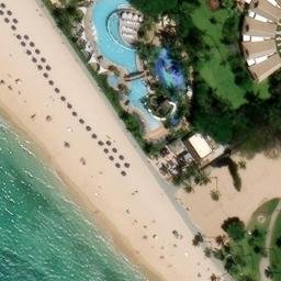 Sand Volleyball Court, Urban Honolulu, unknown — aerial view