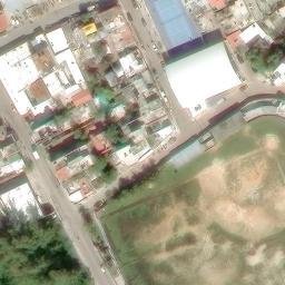 Cancha de usos múltiples de la Col, Salinas Domo Verde — aerial view