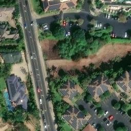 Sand Volleyball Court, Kihei, HI — aerial view