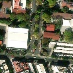 Delegación Centro Histórico Beach Volleyball Court #1 — aerial view