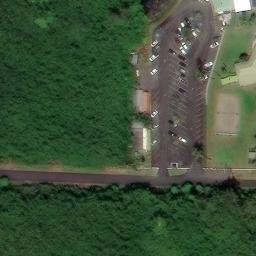Sand Volleyball Court, Hilo, HI — aerial view