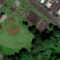 Asphalt Volleyball Court, Hilo, HI — aerial view