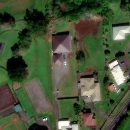 Volleyball Court, Hilo, HI — aerial view