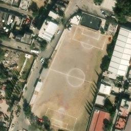 Santa Clara Coatitla Beach Volleyball Court — aerial view