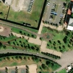 San Lorenzo Tlatenango Beach Volleyball Court #2 — aerial view