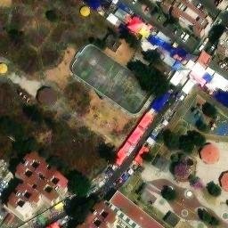 Pueblo Santiago Acahualtepec Beach Volleyball Court #5 — aerial view
