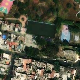 Pueblo Santiago Acahualtepec Beach Volleyball Court #2 — aerial view