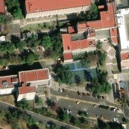 Ciudad Universitaria Beach Volleyball Court #2 — aerial view