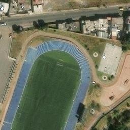 San Antonio Acahualco Beach Volleyball Court — aerial view