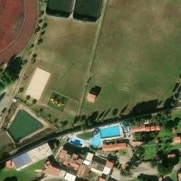 Cholula Beach Volleyball Court #1 — aerial view