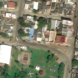Allende Beach Volleyball Court #1 — aerial view