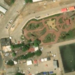 Cancha de voleibol — aerial view