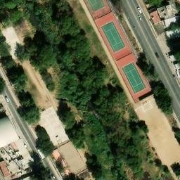 Oaxaca Beach Volleyball Court #1 — aerial view