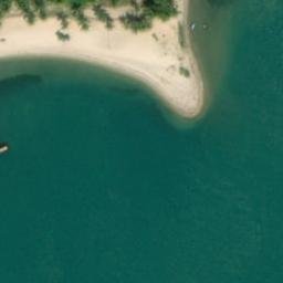 Placencia Beach Volleyball — aerial view