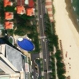 Đà Nẵng Beach VolleyBall — aerial view