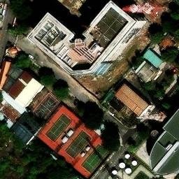 Sân bóng chuyền Thăng Long — aerial view