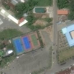 Tagum Beach Volleyball Court — aerial view