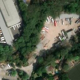Canchas del terminal — aerial view