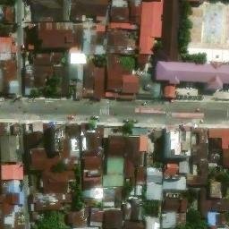 Sand Volleyball Court in Kota Medan, SU — aerial view