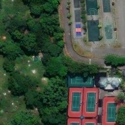 Civic Centre Volleyball Court — aerial view