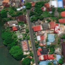 Lapangan Volly Tugu Pensil — aerial view