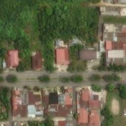 Sand Volleyball Court in Siak, RI — aerial view