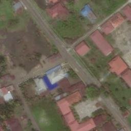 Sand Volleyball Court in Tidore Kepulauan, MU — aerial view