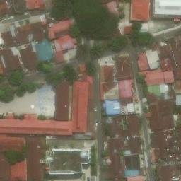 Sand Volleyball Court in Pekanbaru, RI — aerial view