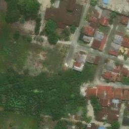 Sand Volleyball Court in Pekanbaru, RI — aerial view