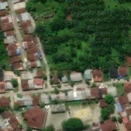 Sand Volleyball Court in Pekanbaru, RI — aerial view