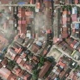 Sand Volleyball Court in Pekanbaru, RI — aerial view