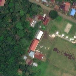Sand Volleyball Court in Pepas Eheng, KI — aerial view